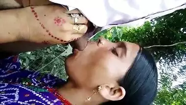 Real dehati wife sucking penis like pop outdoor