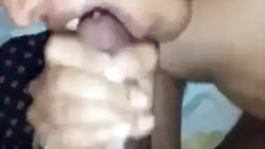 Cum loving Desi wife drinking cum from dick