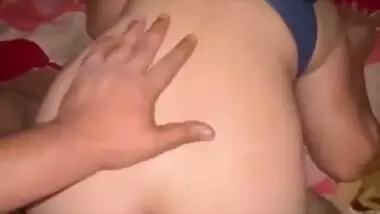 Rough Indian doggy sex of sexy ass girlfriend MMS