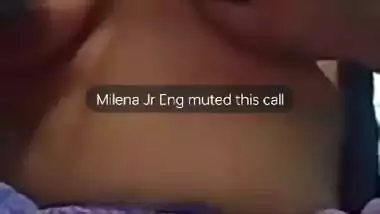 Famous mallu girlfriend boobs show on video call