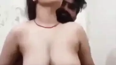 Standing bhabhi stripped fully and fucking in doggy position