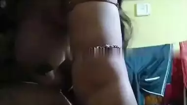Man fucks chubby wife and makes her ride in a desi porn video