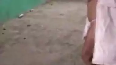 Kaira Nisha does a boobflash beside the highway