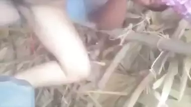 Man sucks boobs before fucking the milf in Nepali sex