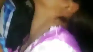 Sexy Punjabi bhabhi getting her big boobs pressed
