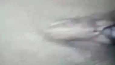 Desi XXX chick showing her boobs and shaved pussy on selfie cam