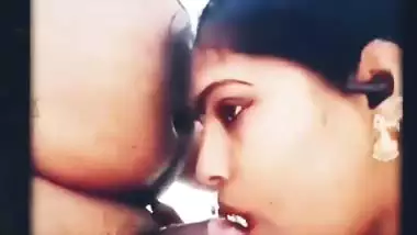 A working lady sucks manager’s dick in a Telugu sex video