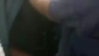 Tamil hot big boobed college girl teasing oldman in bus:2