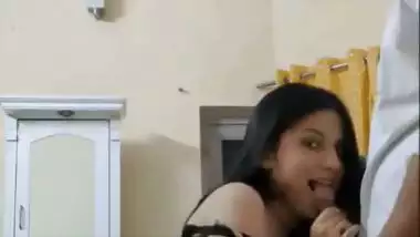 Sexy babe gives an Indian blowjob to her stepbrother