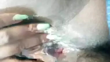 Indian Sexy Bhabhi Fingering her pussy and press boobs