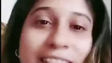 Beautiful wife shows boobs on video call to ex-lover