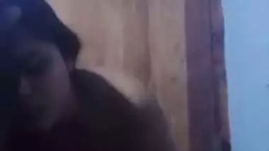 Horny Bangla girl strips and fingers her pussy in nude MMS