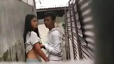 Young lover Boob Press and Handjob