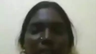 Desi Tamil aunty video call with husband